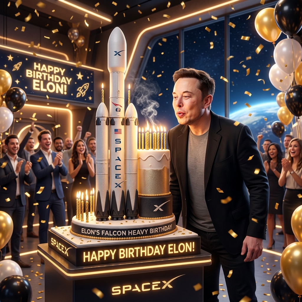 Elon Birthday Cake